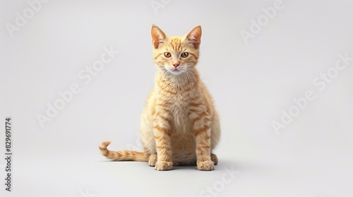 Gatto soriano seduto Disponibile sfondo trasparente