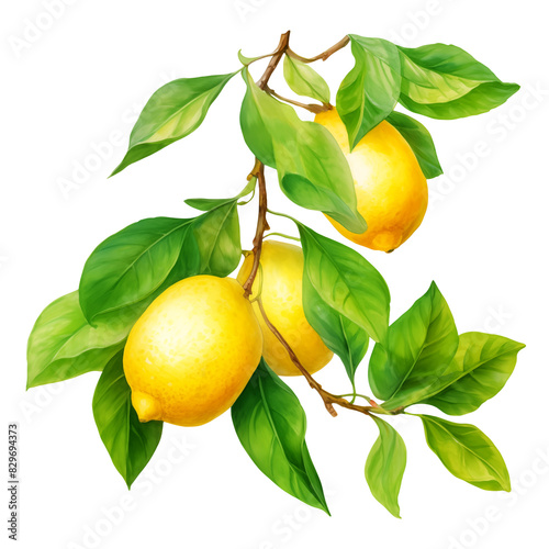 Watercolor Lemons