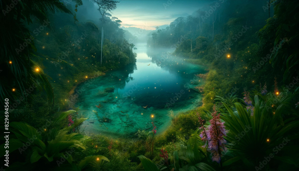 Fototapeta premium Fantastyczne światy wyśnione przy jesiennej szarudze.