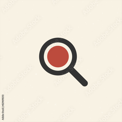 Vector magnifying glass ico...