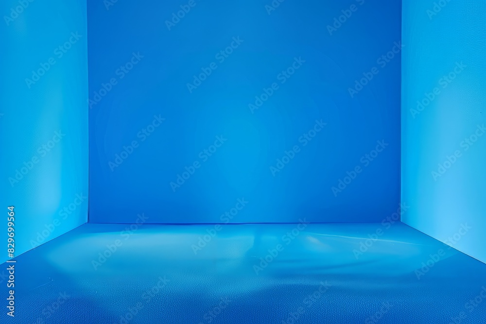 Abstract architectural background. empty room in blue. Copy space Abstract architectural background. empty room in blue. Copy space