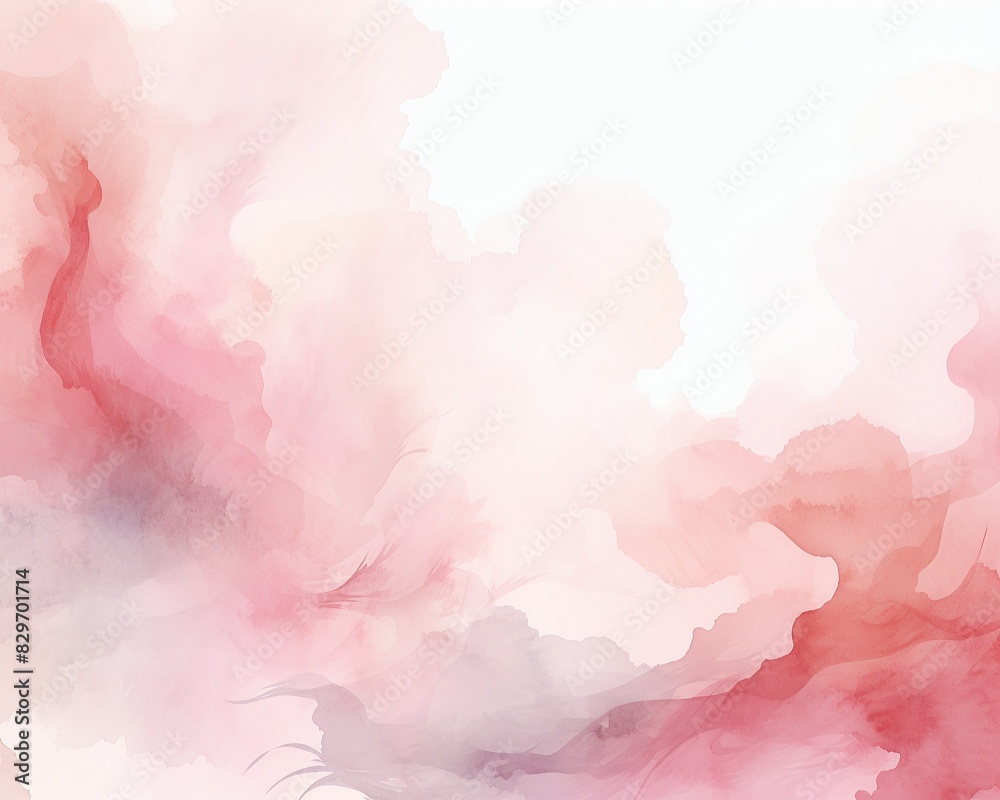 Delicate abstract watercolor art in soft pastel shades of pink and red, creating a serene and calming visual effect. Delicate abstract watercolor art in soft pastel shades of pink and red, creating a serene and calming visual effect.