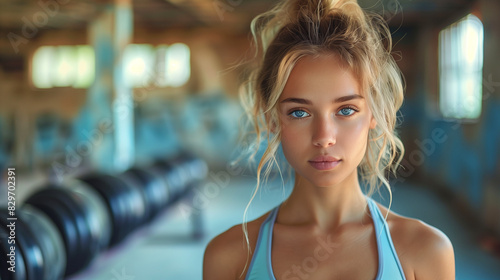 woman with exercise outfit