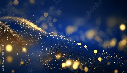 abstract background with Dark blue and gold particle texture Dark blue background with gold speckles, Night sky blue background with gold sparkle cluster, Royal blue background with gold glitter desig photo