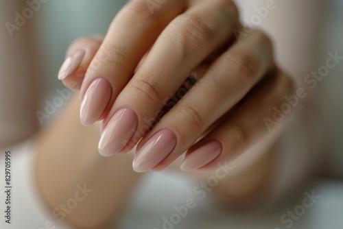 Wallpaper Mural Female hands manicure close up. Gel nail polish. Manicure salon banner concept Torontodigital.ca