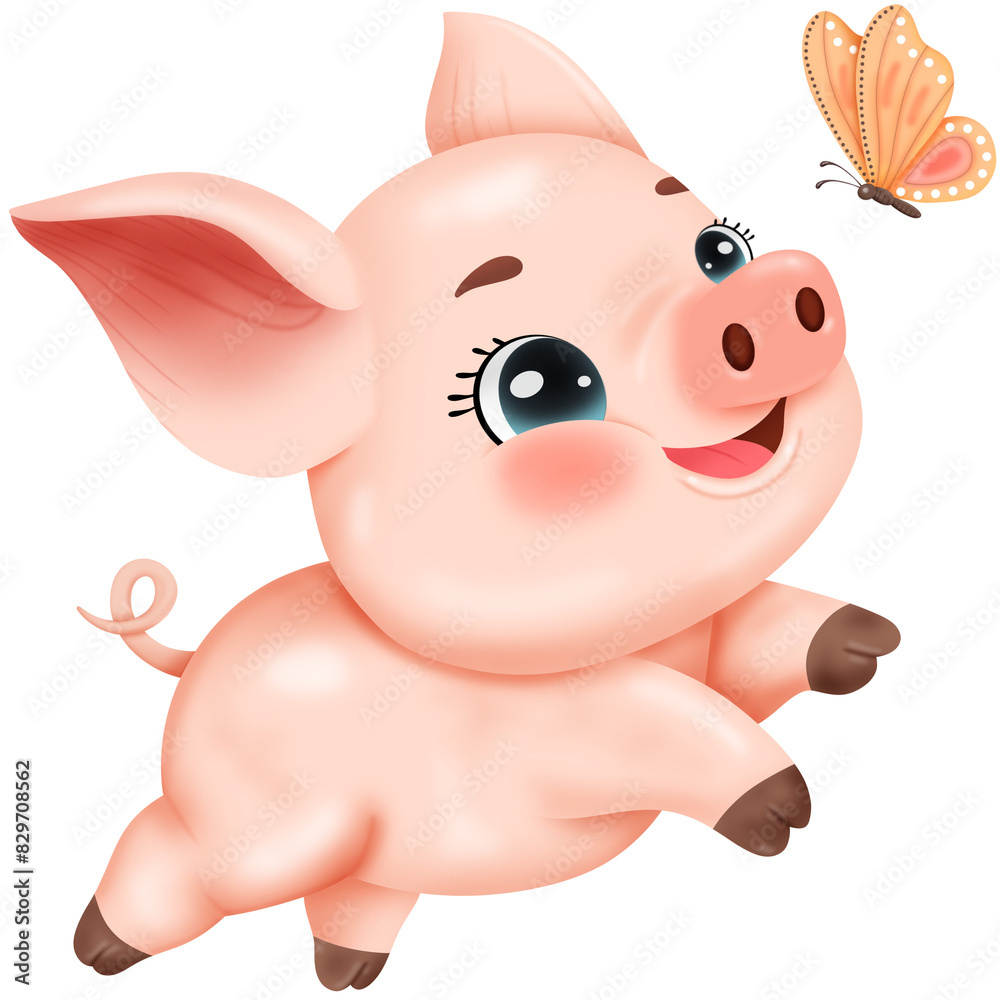 Fototapeta premium cartoon pig