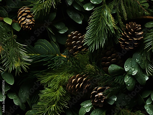Christmas background made o...