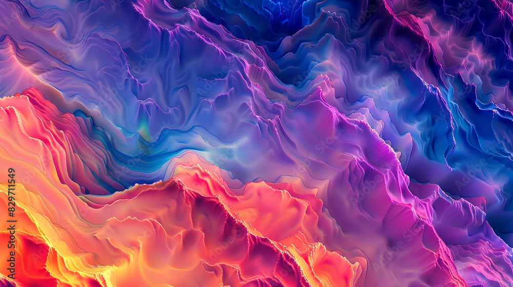 Fototapeta premium A symphony of vibrant colors and subtle noise textures, creating an immersive backdrop for posters, flyers, and wallpapers.