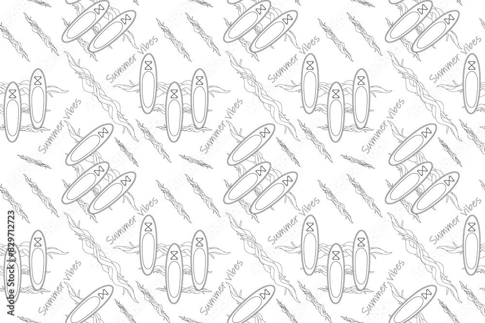 Fun and relaxing surfboard-themed coloring page with intricate wave patterns and Summer Vibes text. Perfect for kids and adults to color and enjoy. Fun and relaxing surfboard-themed coloring page with intricate wave patterns and Summer Vibes text. Perfect for kids and adults to color and enjoy.