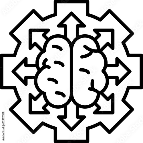 Brain Response Icon