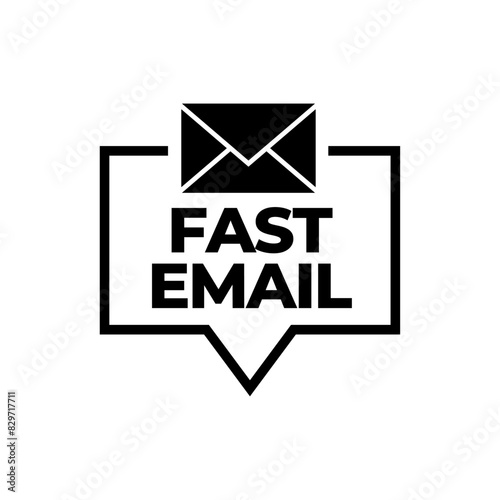 Fast mail Logo Design Template. Vector Illustration.