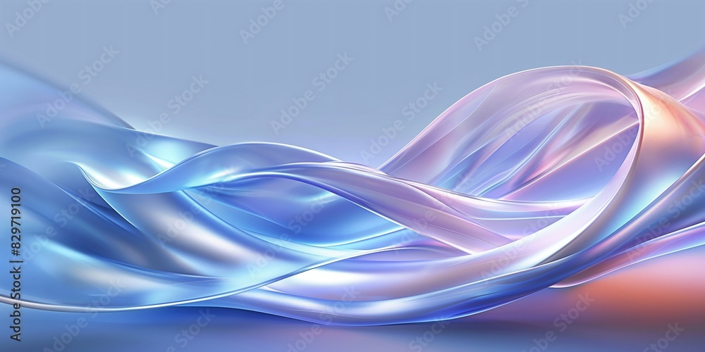 Abstract background with translucent, flowing shapes in pastel purple and blue tones. Tech, science, and beauty concept. Banner with copy space. Abstract background with translucent, flowing shapes in pastel purple and blue tones. Tech, science, and beauty concept. Banner with copy space.