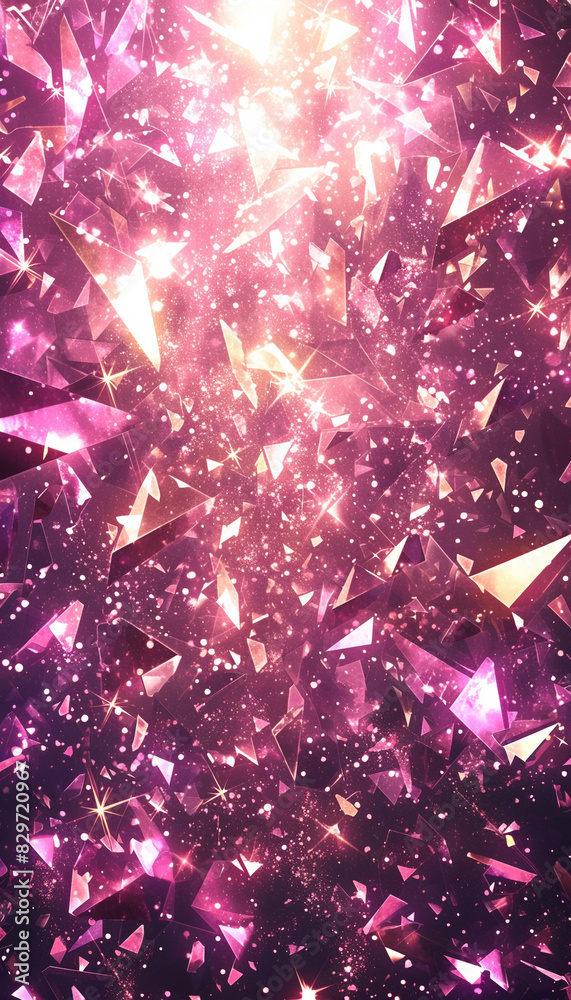 ガーリーなピンクのキラキラ背景 Generative AI ガーリーなピンクのキラキラ背景 Generative AI