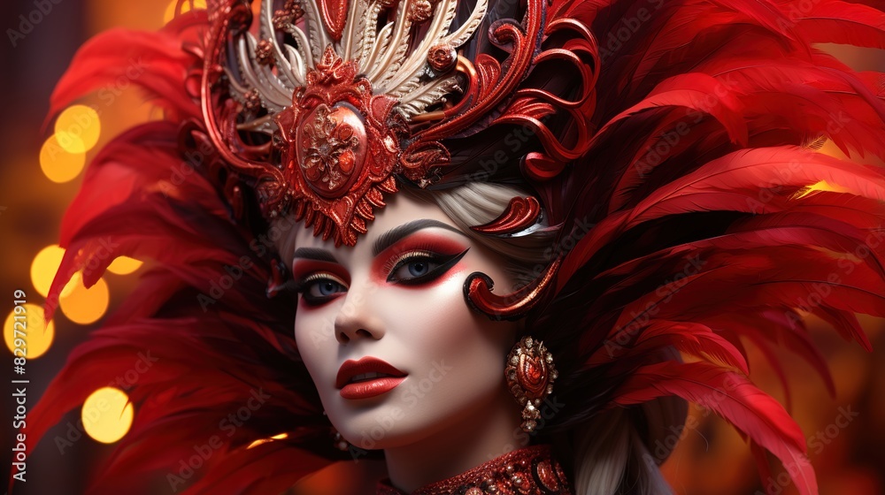 woman in carnival mask woman in carnival mask