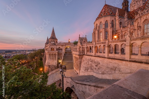 Photography Fisherman Bastion on the Buda Castle hill in Budapest, Hungary