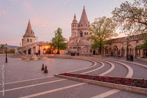 Fisherman Bastion on the Buda Castle hill in Budapest, Hungary photo