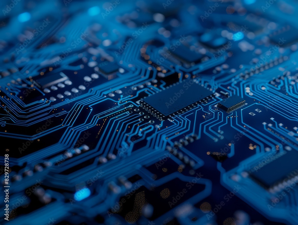 Detailed blue micro circuit diagram of a motherboard. Every line and connection represents the complex network within a digital system, emphasizing the critical importance of digital security. Detailed blue micro circuit diagram of a motherboard. Every line and connection represents the complex network within a digital system, emphasizing the critical importance of digital security.