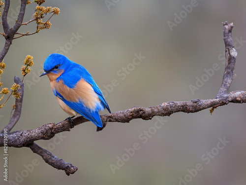 lilac roller on a branch