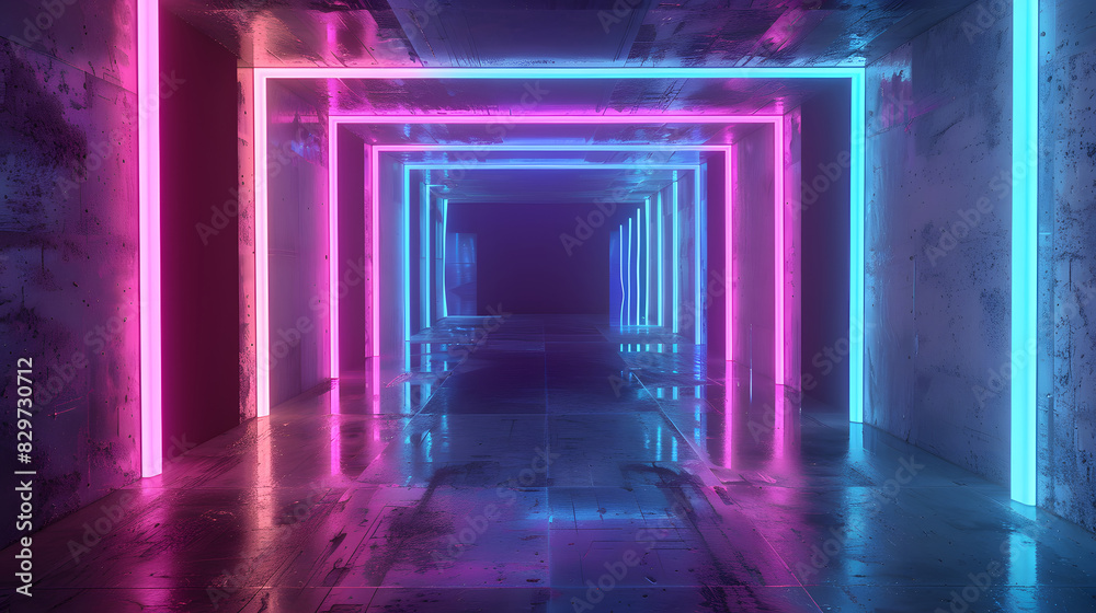 3d rendering, abstract neon texture background. Generative AI. 3d rendering, abstract neon texture background. Generative AI.