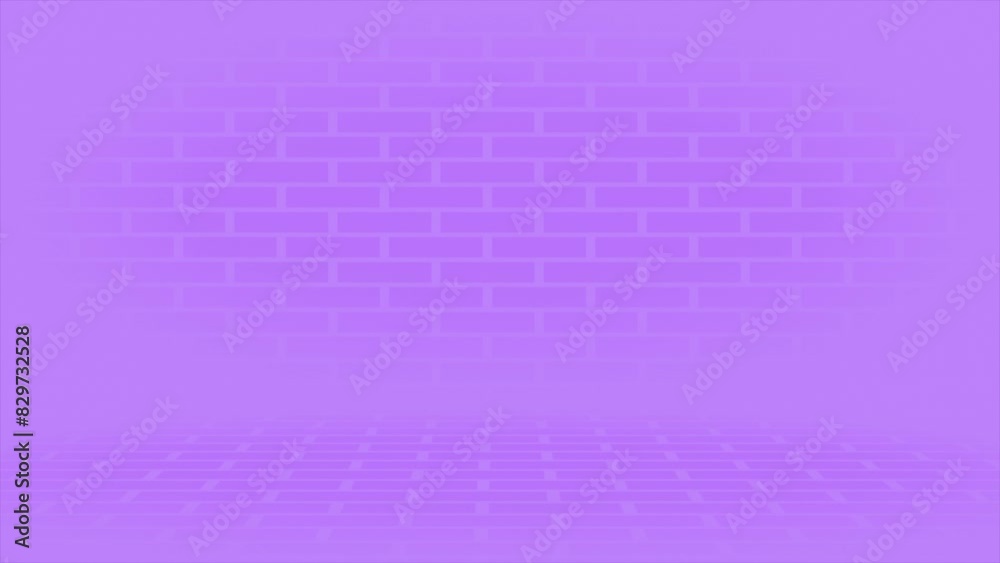 Purple color simple 3d space with bricks pattern geometrical minimal looped background Purple color simple 3d space with bricks pattern geometrical minimal looped background