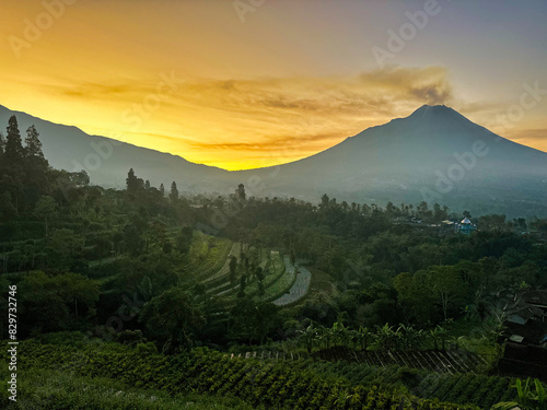 sunrise over the mountains
