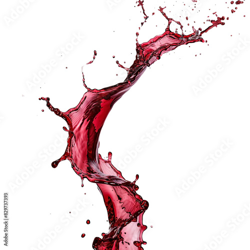 Wallpaper Mural red wine splash isolated Torontodigital.ca
