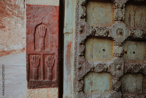 Sati Handprints Mehrangarh Fort Jodhpur