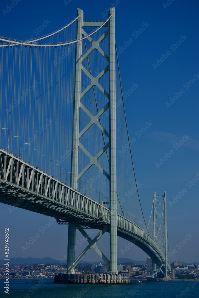 Naklejka premium A Bridge from Shikoku to Honshu