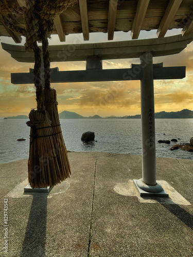 Sunset of the gods in Seto Inland Sea