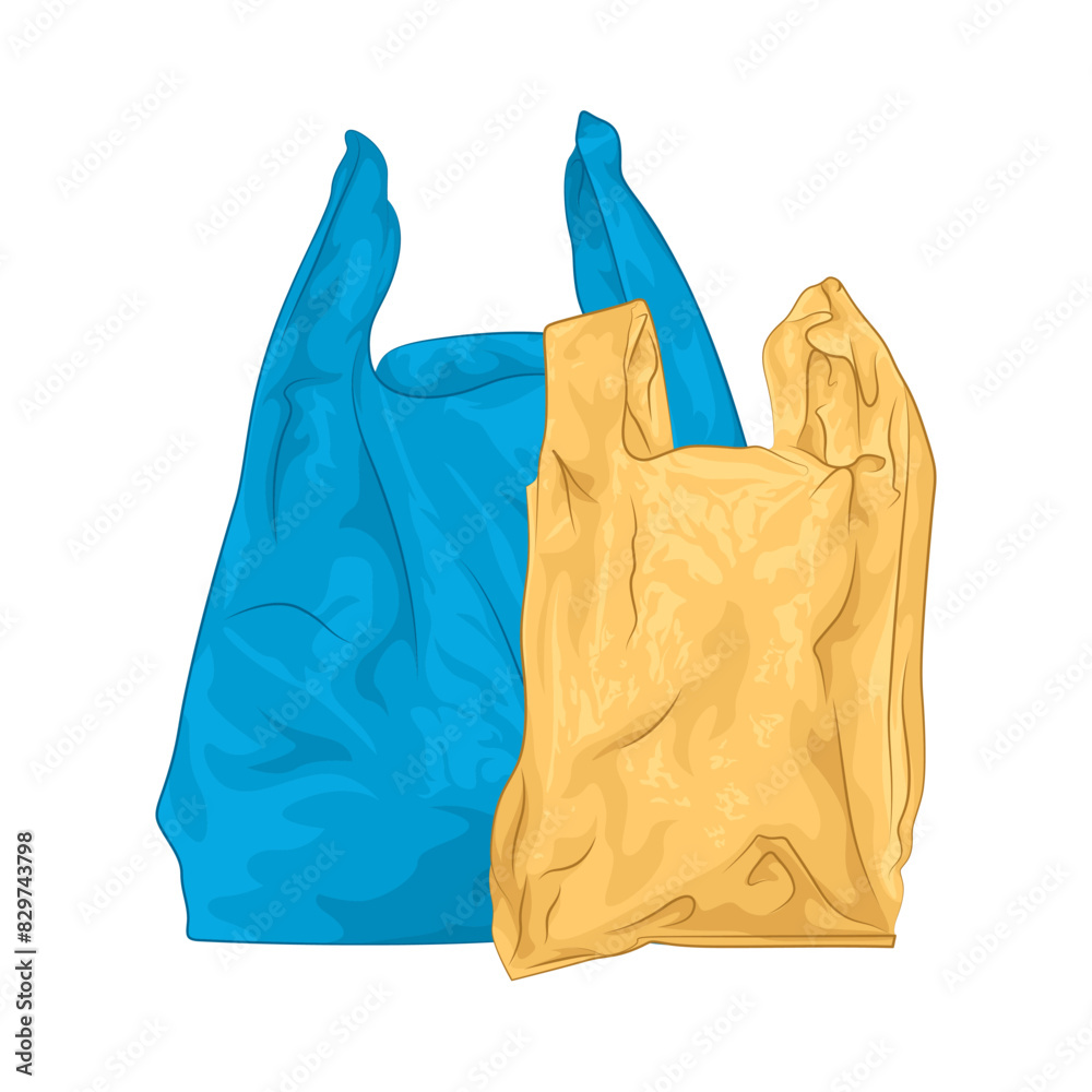 Illustration of plastic bag 
