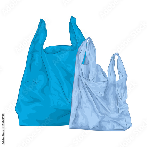 Illustration of plastic bag 