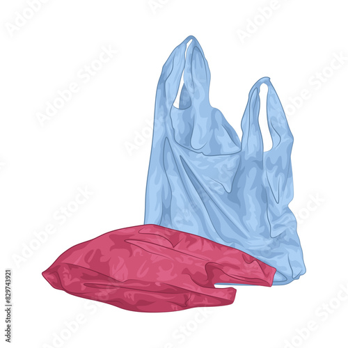 Illustration of plastic bag 