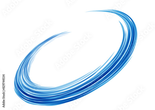 回転する青の抽象ウェーブ背景