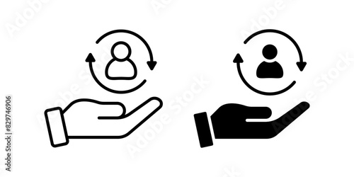 Care customer icon set. for mobile concept and web design. vector illustration