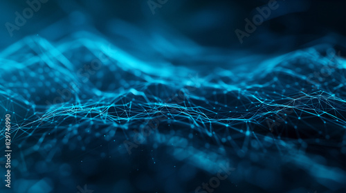 abstract digital background for wallpaper. blue light lines. futuristic and technological background. fantastic wallpaper