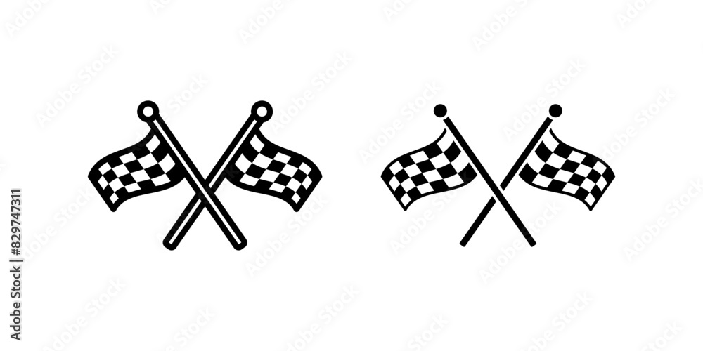 Race flag icon set. for mobile concept and web design. vector illustration Race flag icon set. for mobile concept and web design. vector illustration