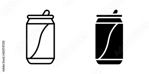 Soda Can icon set. for mobile concept and web design. vector illustration