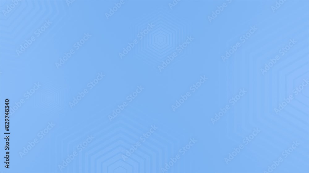 Royal blue color simple repeating hexagon pattern minimal geometrical looped background