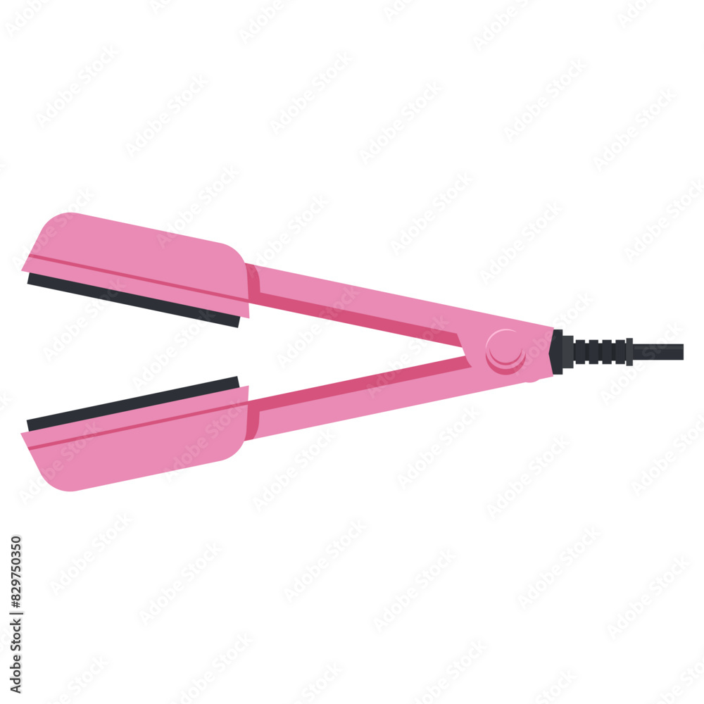 Hair curler vector cartoon illustration isolated on a white background. Hair curler vector cartoon illustration isolated on a white background.