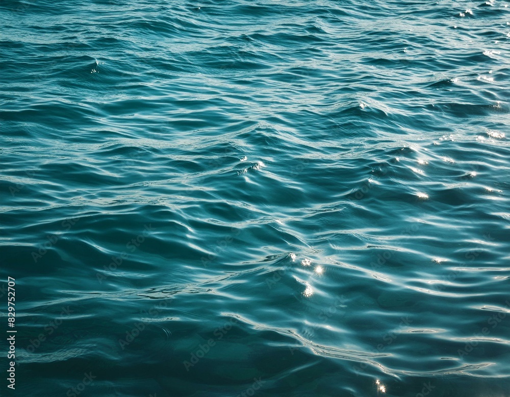Liquid Gem: Reflective Turquoise Ocean Close-Up Liquid Gem: Reflective Turquoise Ocean Close-Up