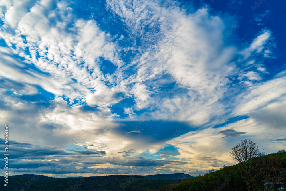 Scenic view of the sunset sky in Maryland in USAS. Scenic view of the sunset sky in Maryland in USAS.