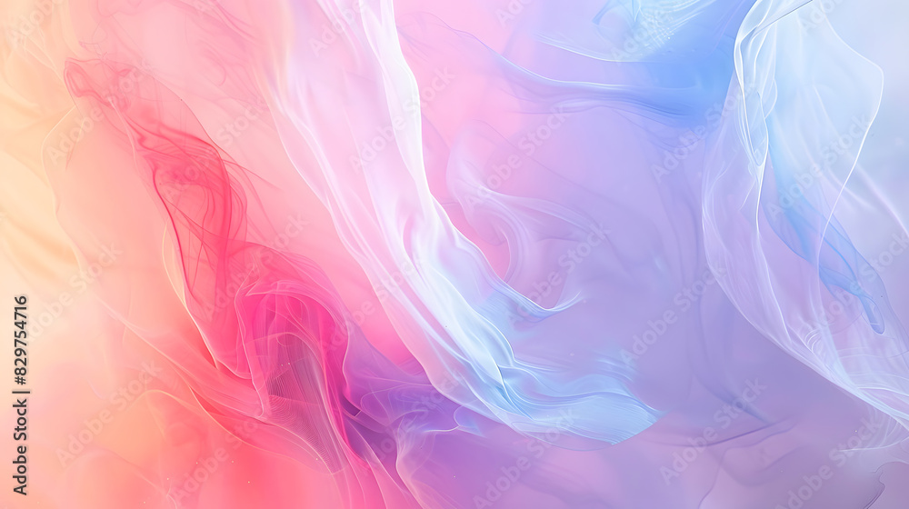 Abstract background, pastel colors, pink, purple, red, blue, white, yellow gradient background. Generative AI. Abstract background, pastel colors, pink, purple, red, blue, white, yellow gradient background. Generative AI.