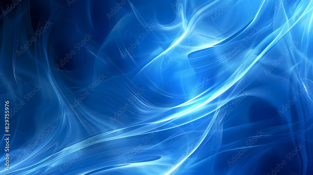 Abstract blue gradient. Blue background. Technology background. Generative AI.