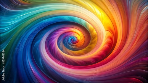 animation of a mixture of several colors rotating in a circle