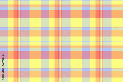 Fabric texture seamless of plaid vector textile with a pattern tartan check background.