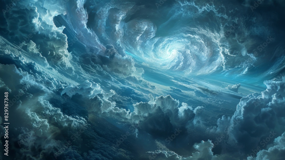 The stormy weather of big data colliding with the endless expanse of the cloud creating a perfect storm of information. The stormy weather of big data colliding with the endless expanse of the cloud creating a perfect storm of information.