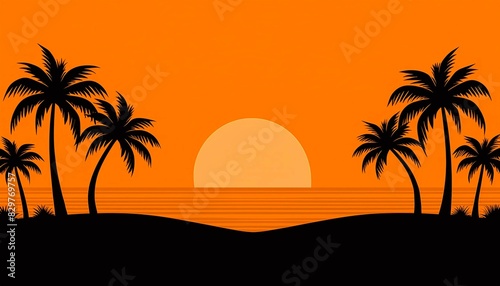 Simple summer beach background  web design