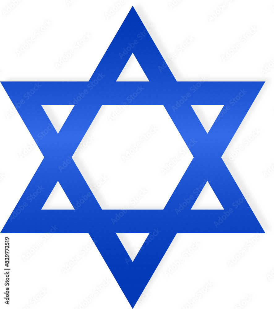 National emblem symbol of Israel Star of David in a flat style on a transparent background. Israeli symbol icon emblem. Symbol, icon, emblem, banner, background National emblem symbol of Israel Star of David in a flat style on a transparent background. Israeli symbol icon emblem. Symbol, icon, emblem, banner, background