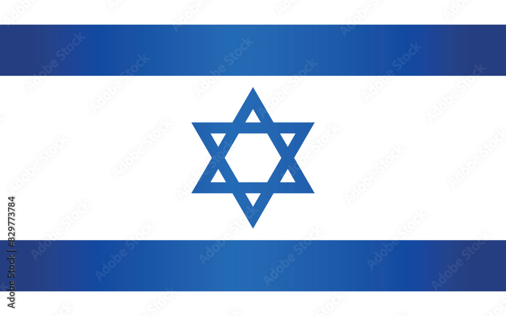 National flag of Israel in a flat style on a transparent background. Israeli flag icon emblem. Symbol, icon, emblem, banner, background National flag of Israel in a flat style on a transparent background. Israeli flag icon emblem. Symbol, icon, emblem, banner, background