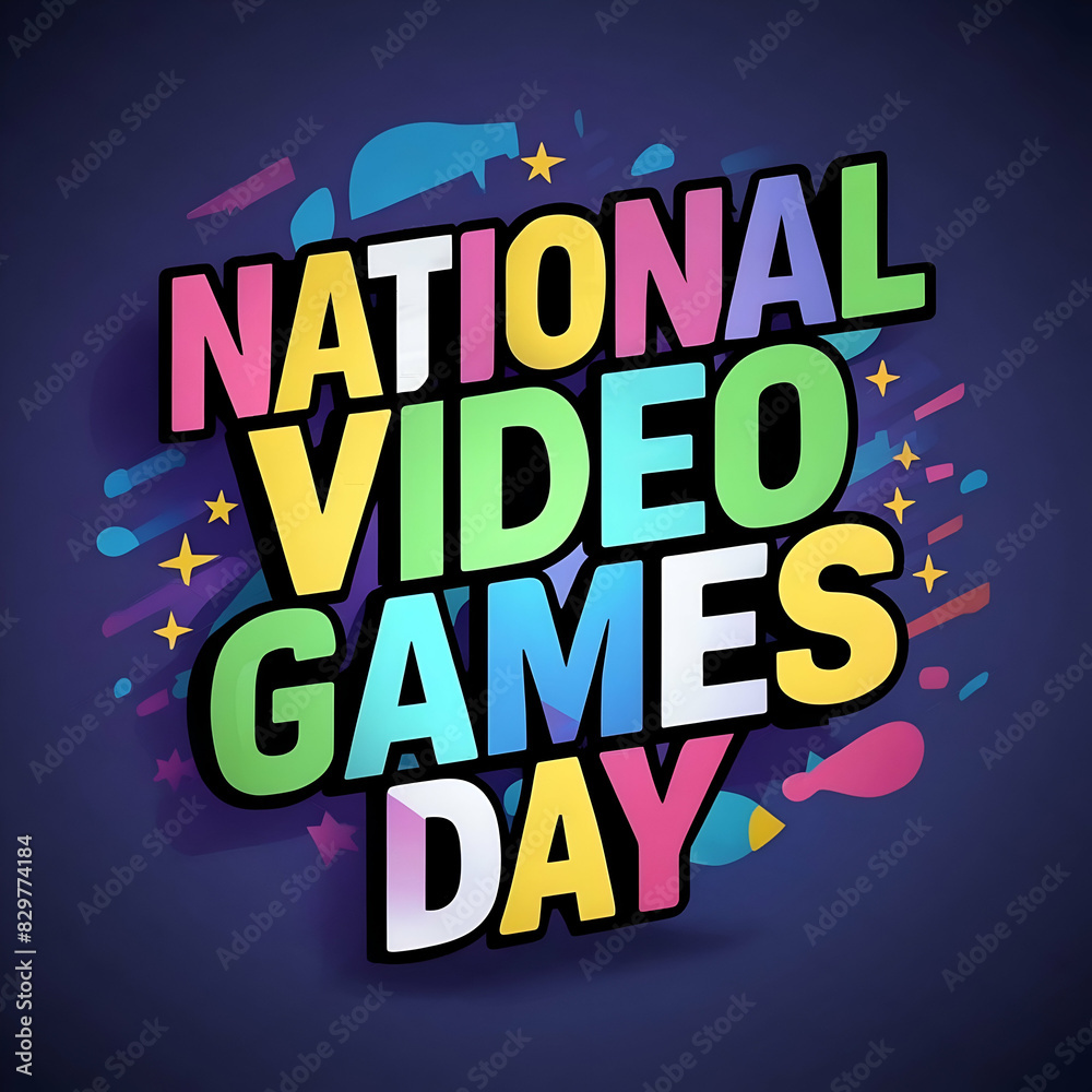 Fototapeta premium national video games day